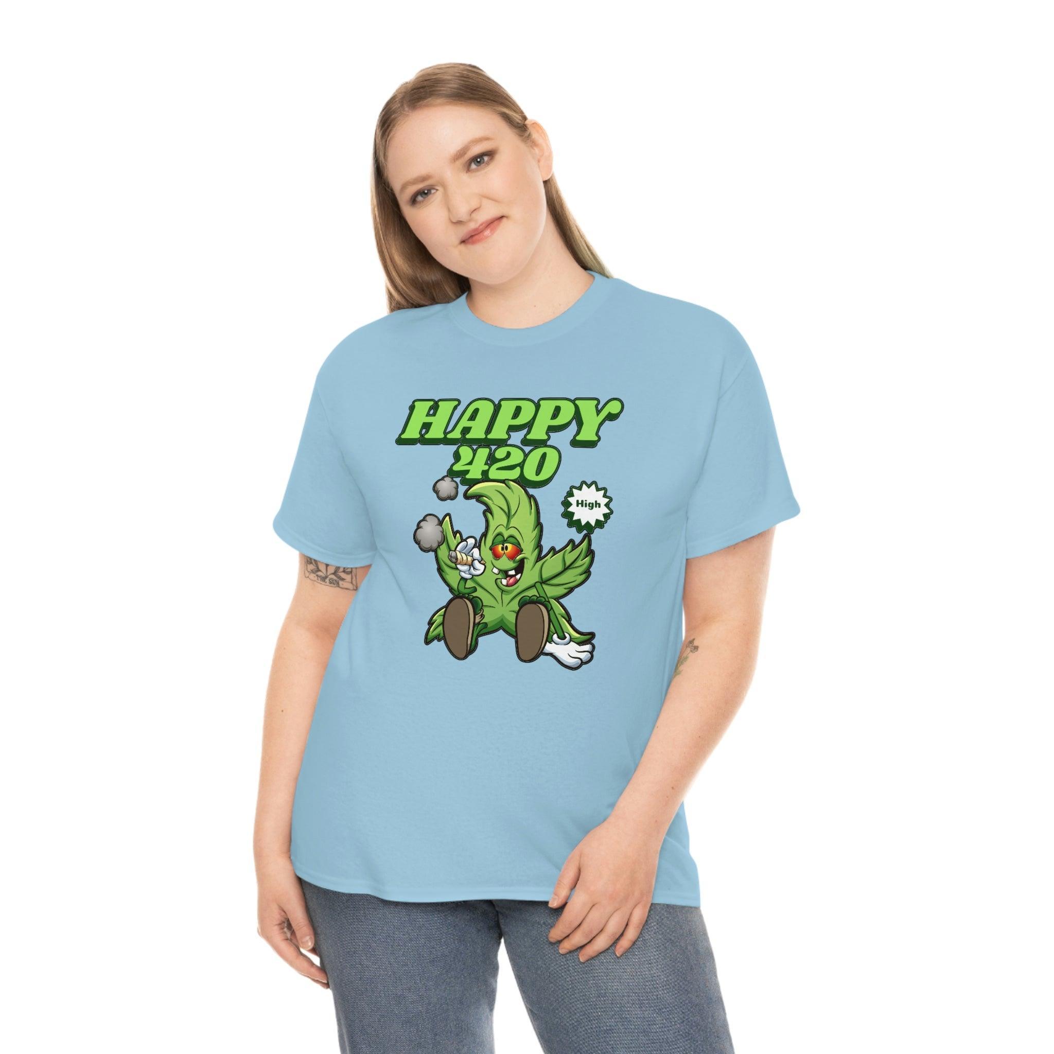 Happy 420 - T-Shirt - Witty Twisters Fashions