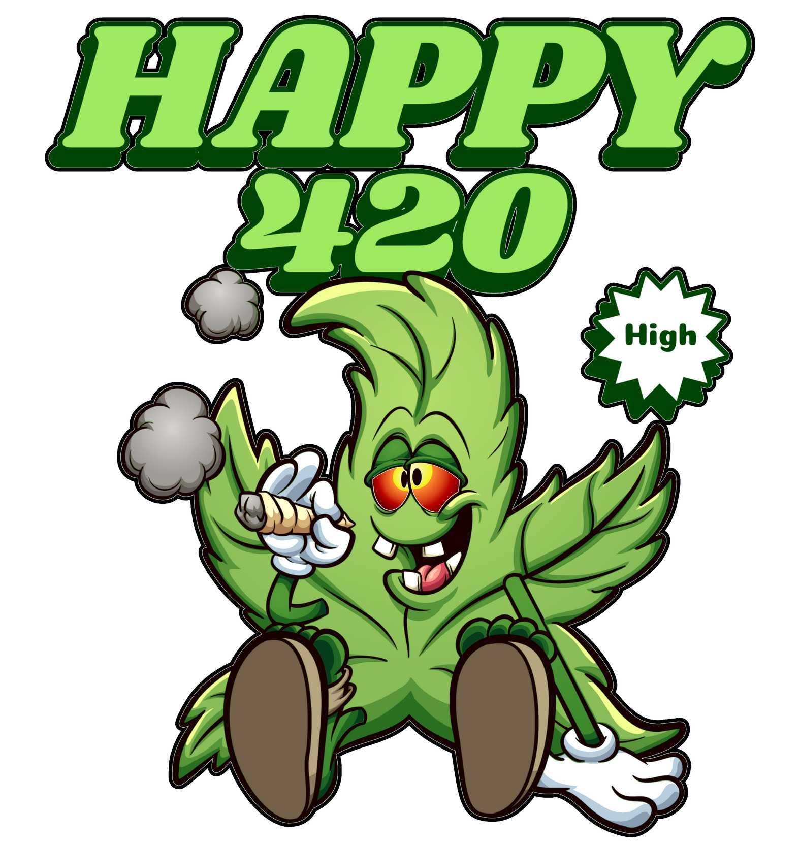 Happy 420 - T-Shirt - Witty Twisters Fashions