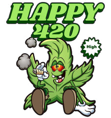 Happy 420 - T-Shirt - Witty Twisters Fashions