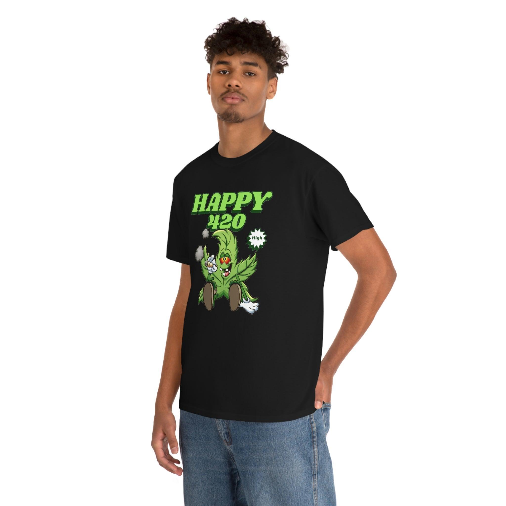 Happy 420 - T-Shirt - Witty Twisters Fashions