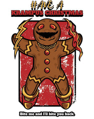 Have a Krampus Christmas Bite me and I'll bite you back. - Greeting Cards - Witty Twisters Fashions
