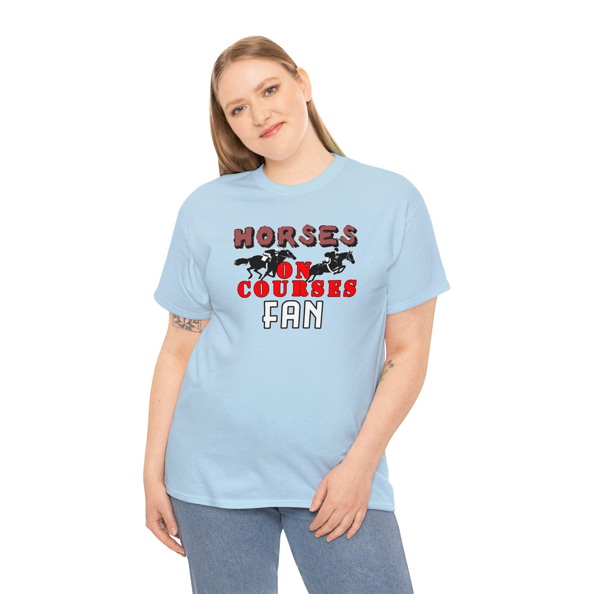Horses On Courses Fan - T-Shirt - Witty Twisters Fashions