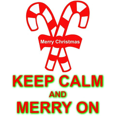 Keep Calm and Merry On - 16oz Pint Glass - Witty Twisters Fashions