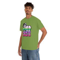 Kiss It Lick It Dick It - T-Shirt - Witty Twisters Fashions