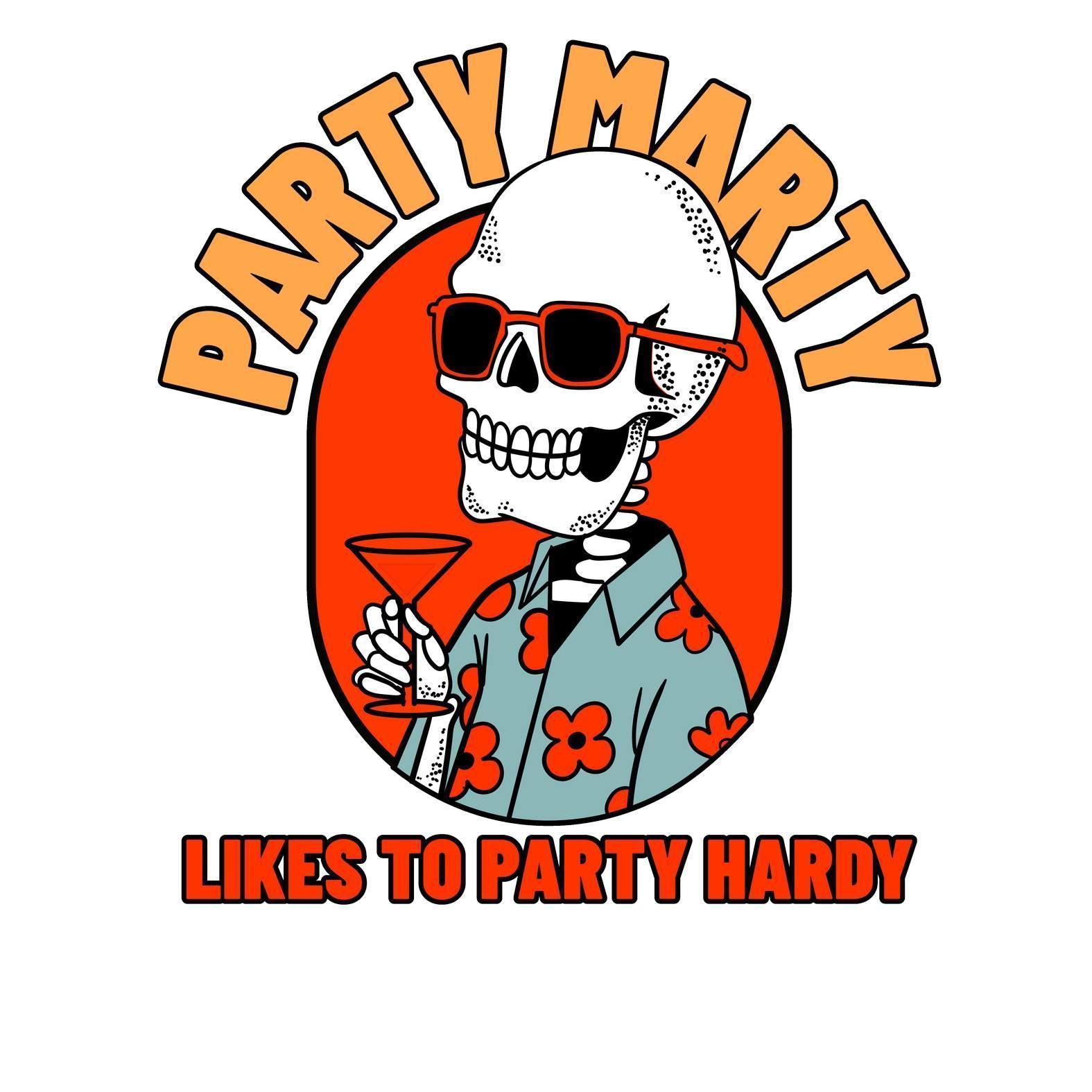 Party Marty Likes To Party Hardy - Men's Hawaiian Shirt - Witty Twisters Fashions