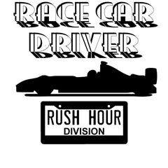 Race Car Driver Rush Hour Division - Vehicle Air Freshener - Witty Twisters Fashions