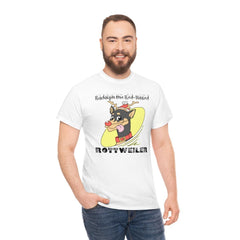 Rudolph The Red-Nosed Rottweiler - T-Shirt - Witty Twisters Fashions