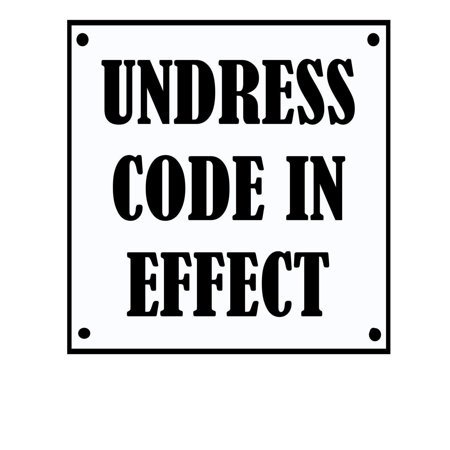 Undress Code In Effect - Women's Baby Tee - Witty Twisters Fashions
