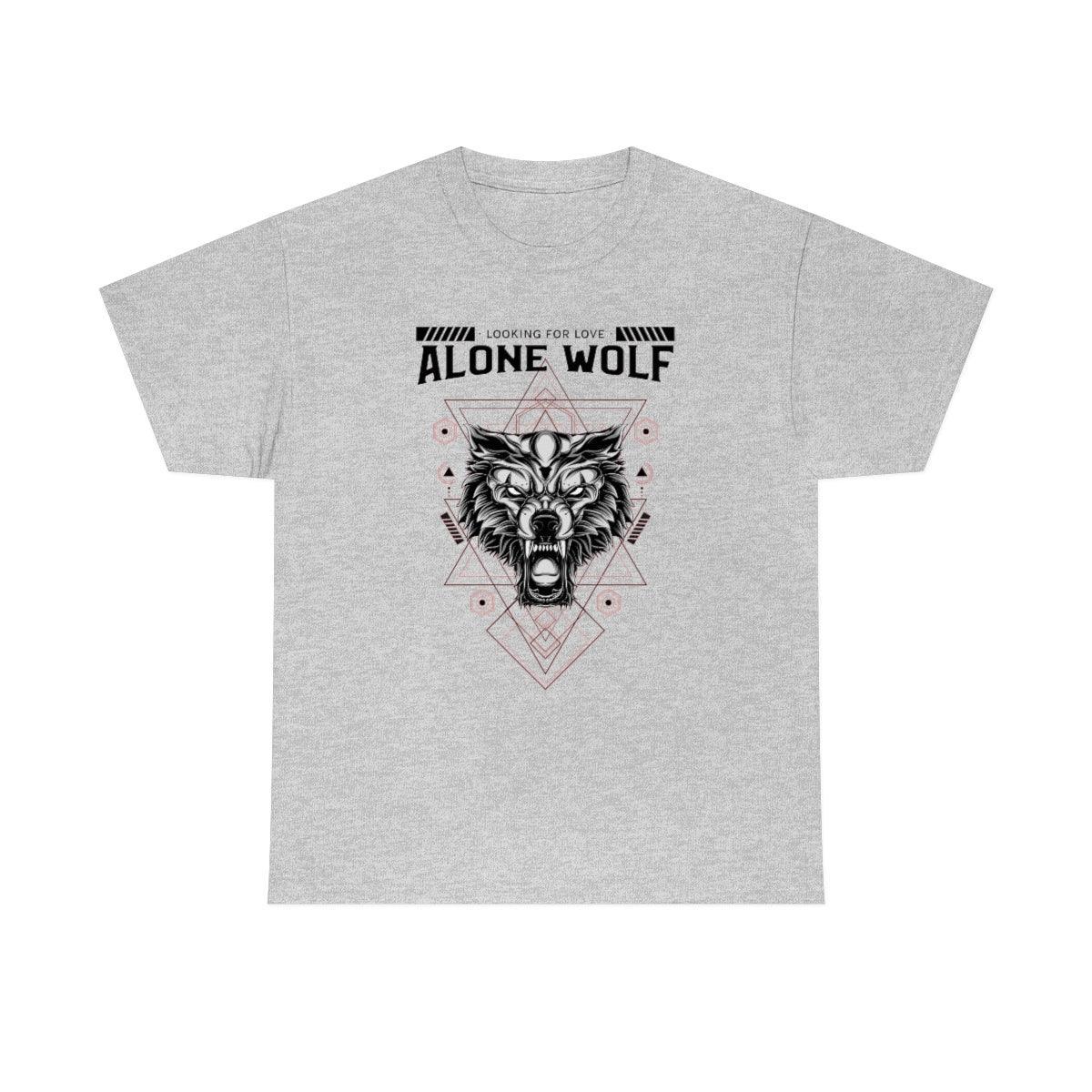 Alone Wolf Looking For Love - T-Shirt - Witty Twisters Fashions