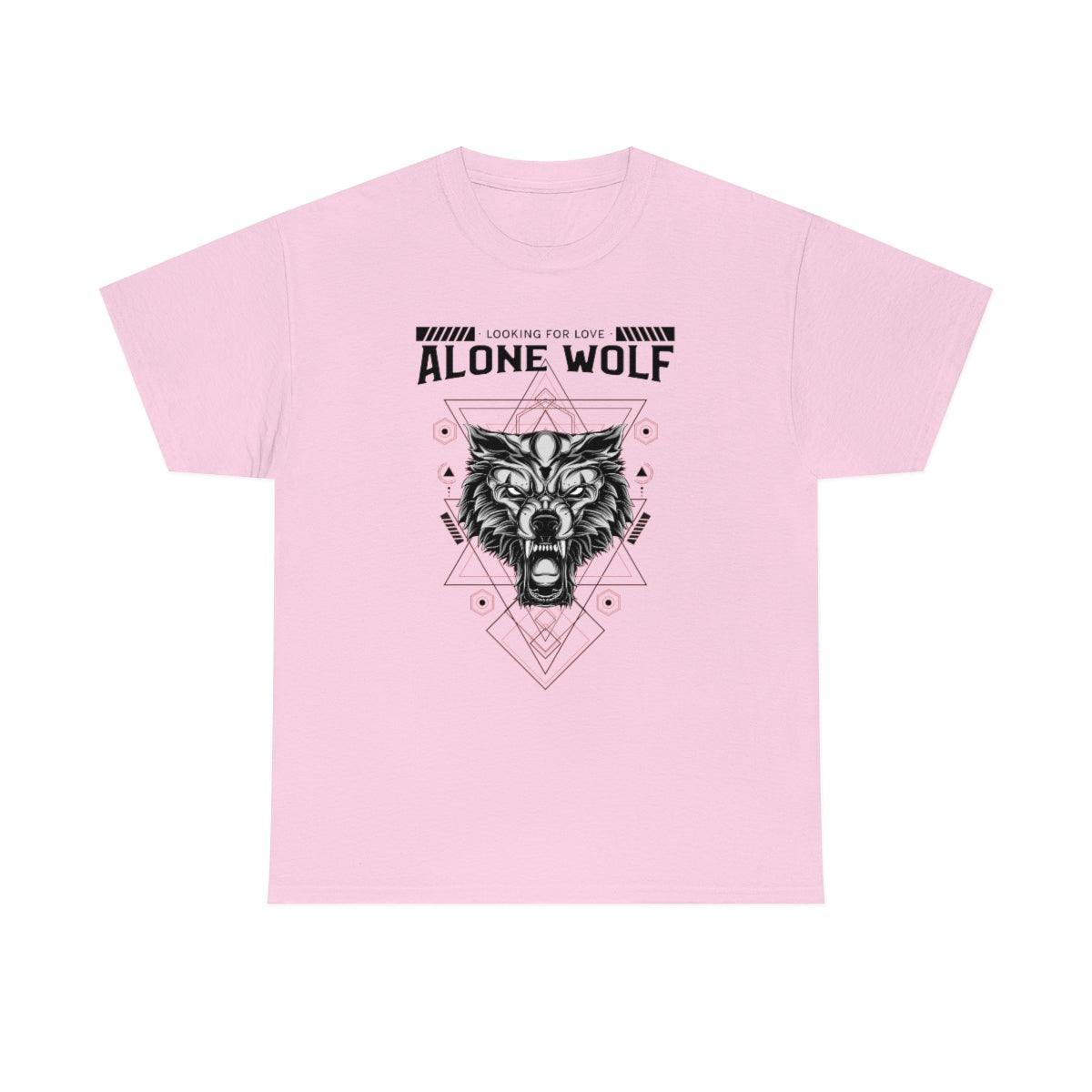 Alone Wolf Looking For Love - T-Shirt - Witty Twisters Fashions