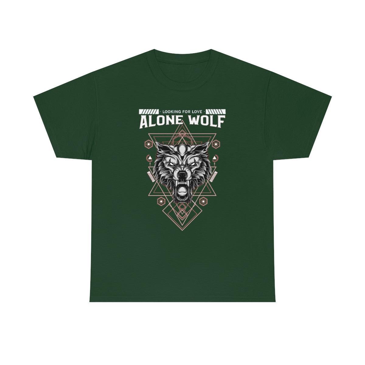 Alone Wolf Looking For Love - T-Shirt - Witty Twisters Fashions