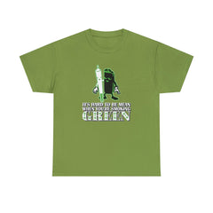 It's Hard To Be Mean When You're Smoking Green - T-Shirt - Witty Twisters Fashions