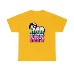 Kiss It Lick It Dick It - T-Shirt - Witty Twisters Fashions
