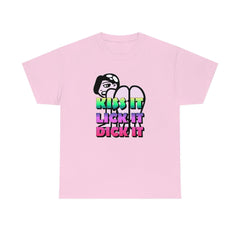 Kiss It Lick It Dick It - T-Shirt - Witty Twisters Fashions
