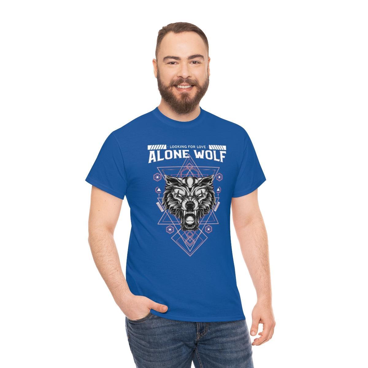 Alone Wolf Looking For Love - T-Shirt - Witty Twisters Fashions