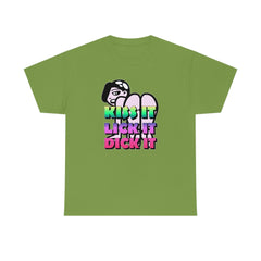 Kiss It Lick It Dick It - T-Shirt - Witty Twisters Fashions