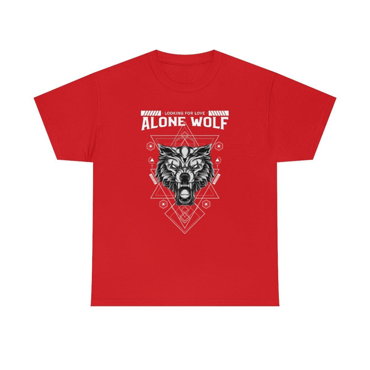 Alone Wolf Looking For Love - T-Shirt - Witty Twisters Fashions