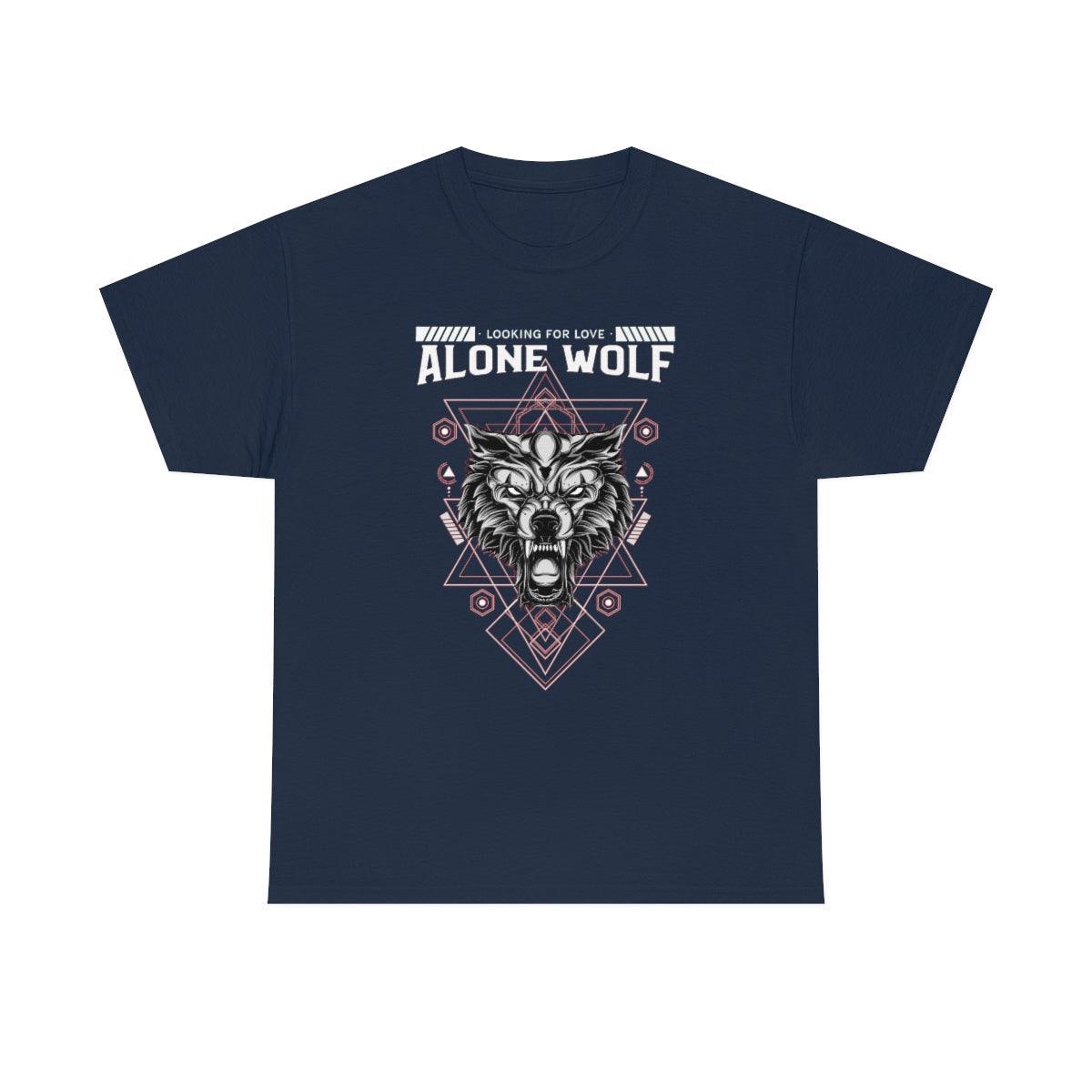 Alone Wolf Looking For Love - T-Shirt - Witty Twisters Fashions