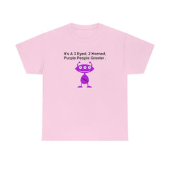 It's A 3 Eyed, 2 Horned, Purple People Greeter. - T-Shirt - Witty Twisters Fashions
