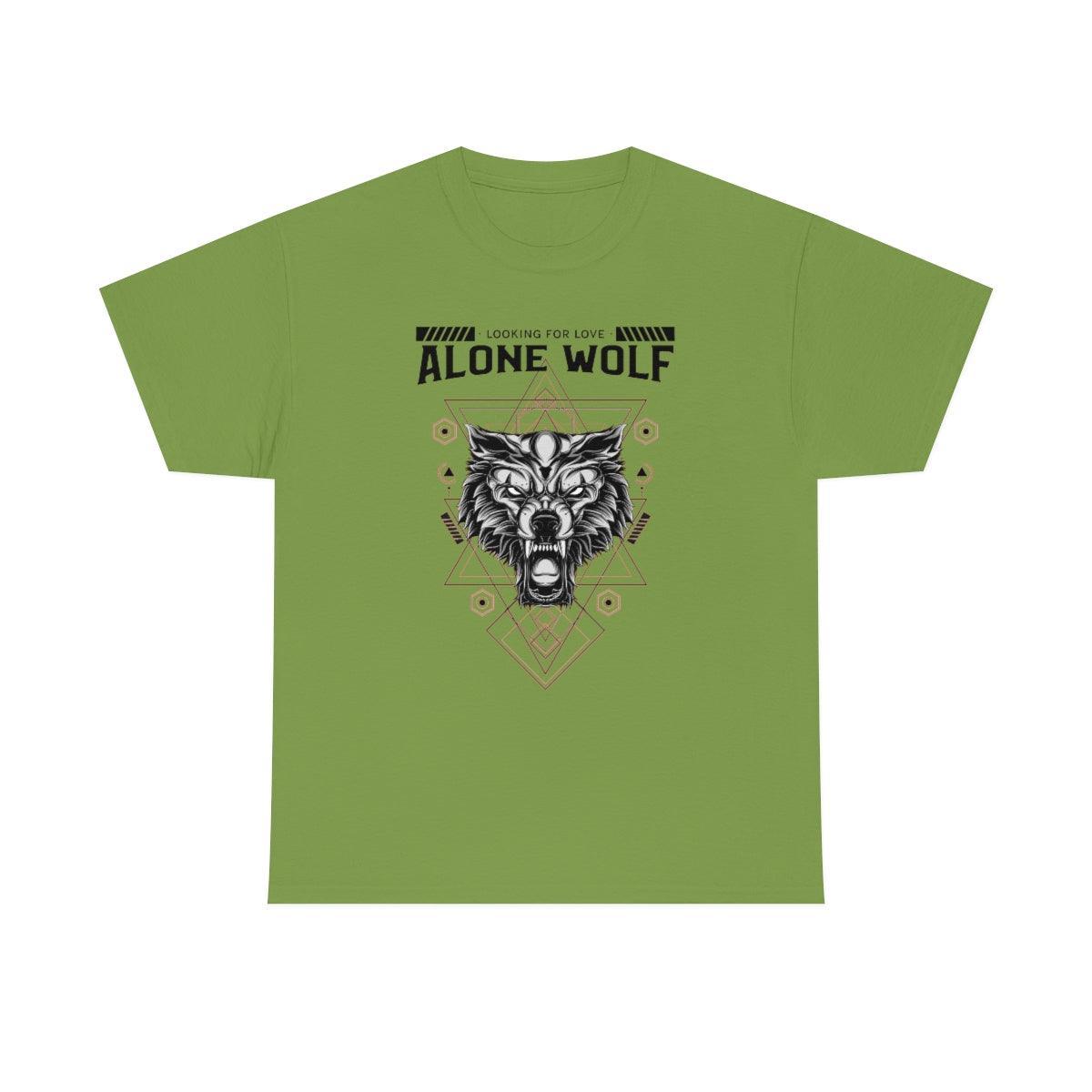 Alone Wolf Looking For Love - T-Shirt - Witty Twisters Fashions