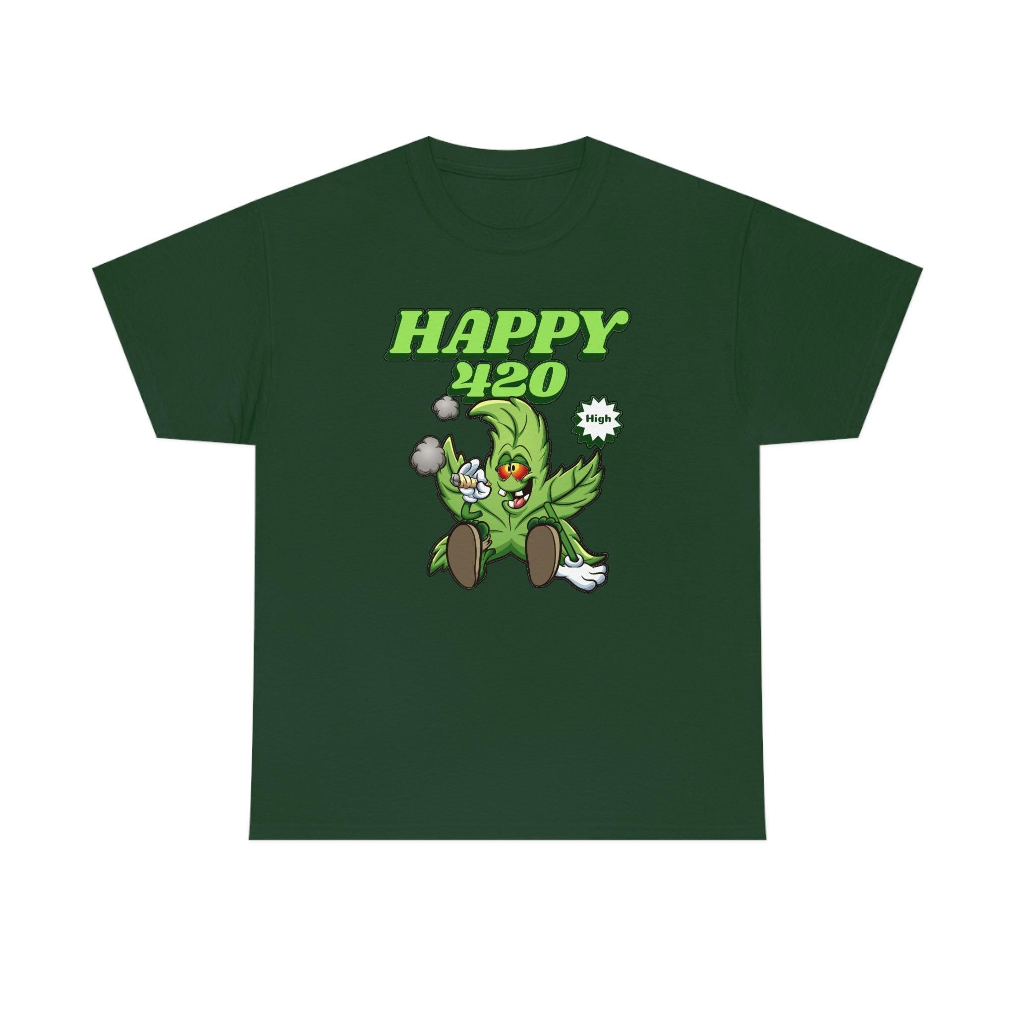Happy 420 - T-Shirt - Witty Twisters Fashions