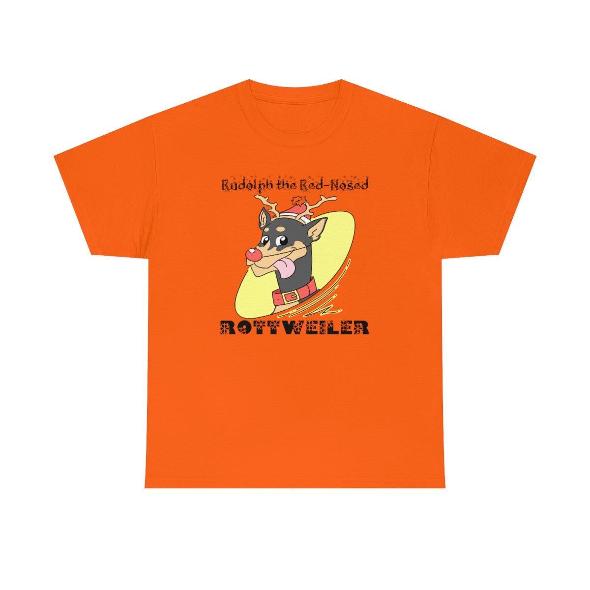 Rudolph The Red-Nosed Rottweiler - T-Shirt - Witty Twisters Fashions