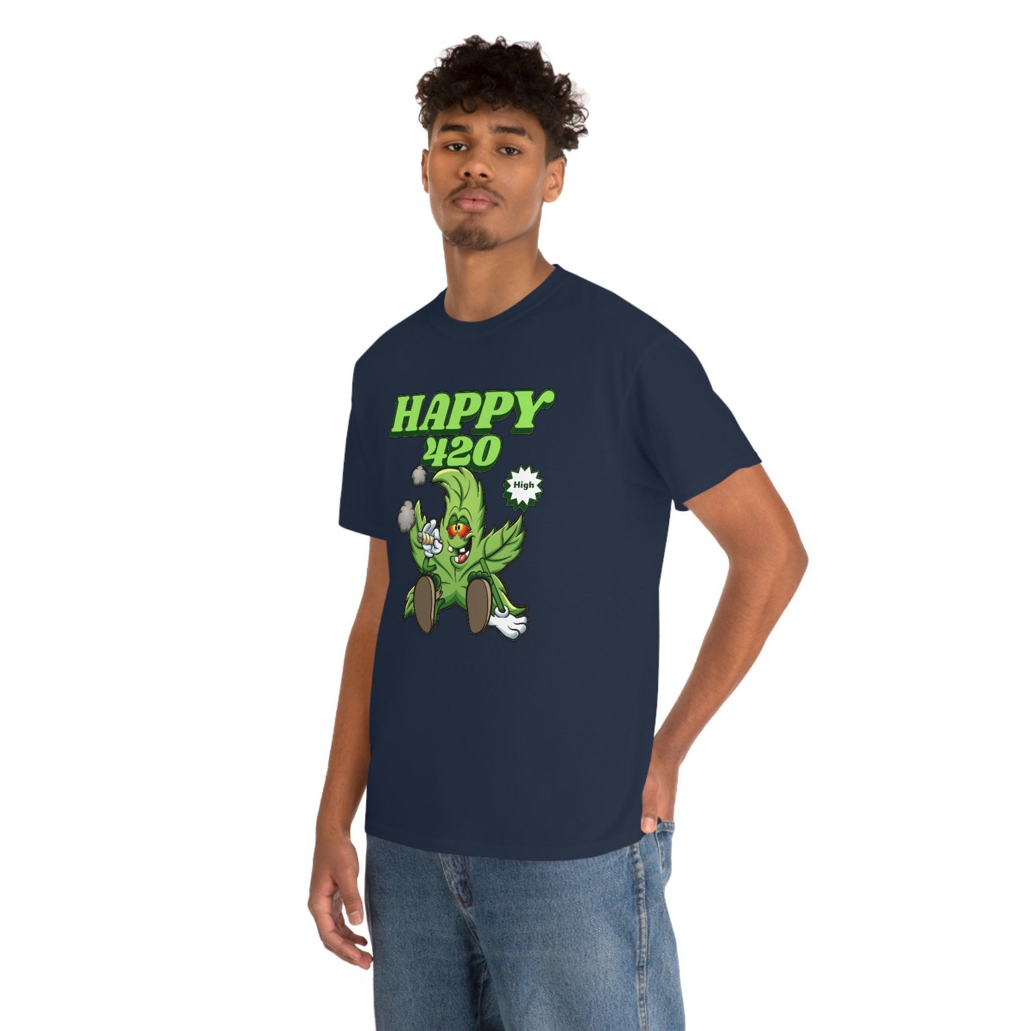 Happy 420 - T-Shirt - Witty Twisters Fashions