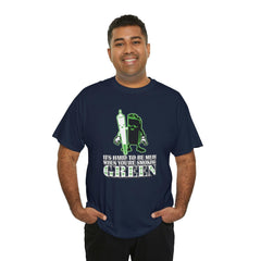 It's Hard To Be Mean When You're Smoking Green - T-Shirt - Witty Twisters Fashions