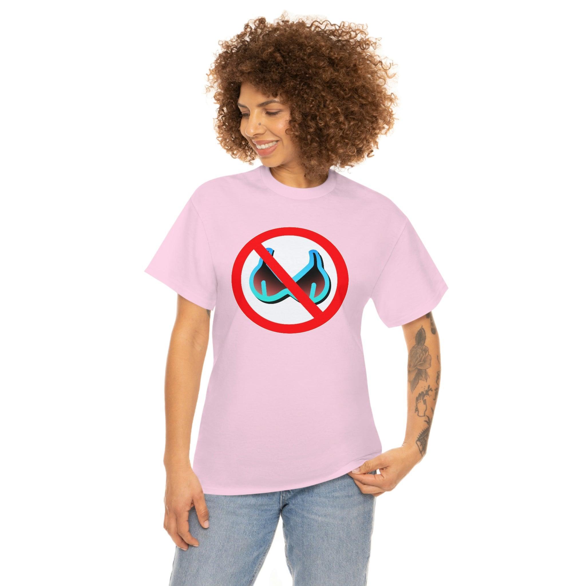 No Bra Sign - T-Shirt - Witty Twisters Fashions