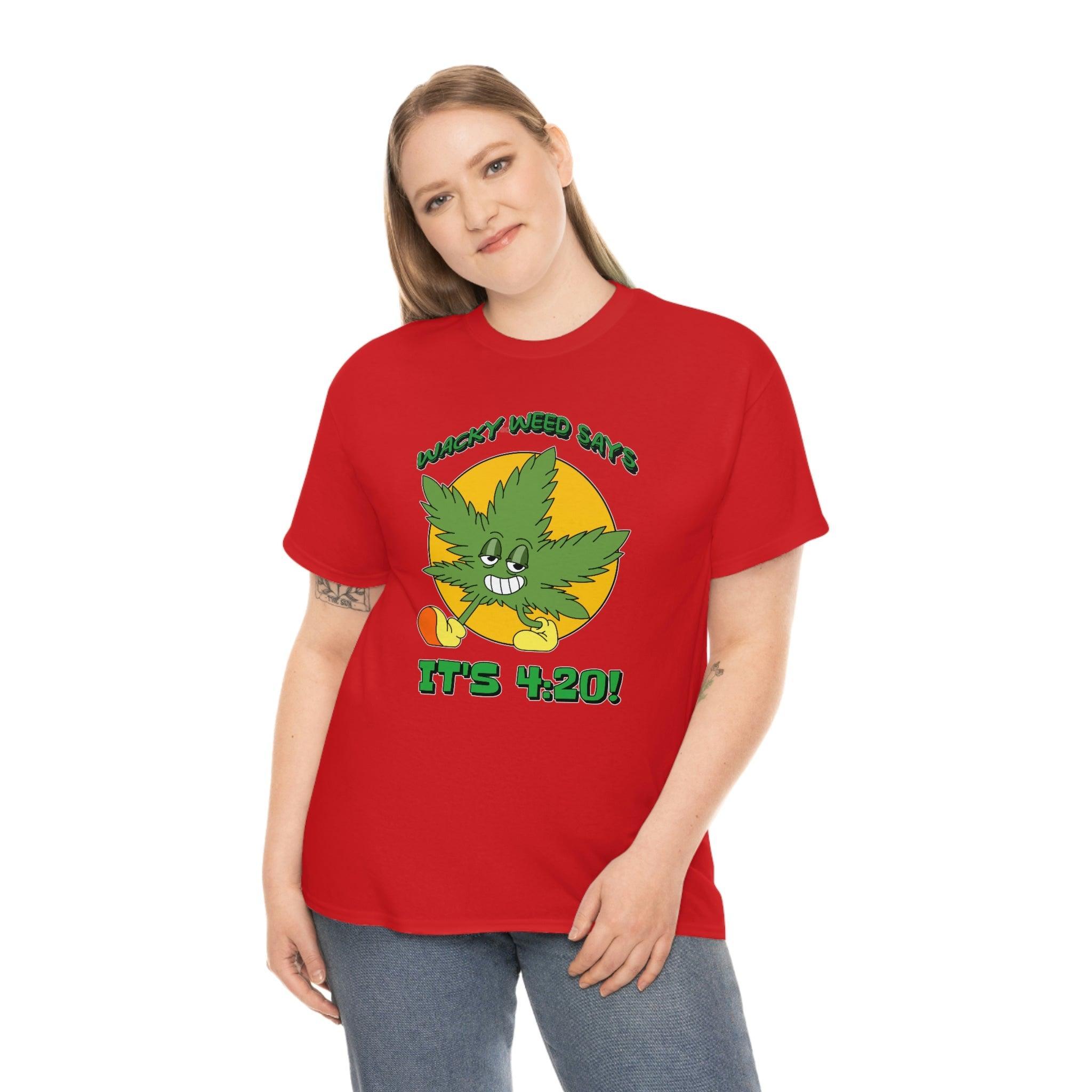 Wacky Weed Says It's 4:20! - T-Shirt - Witty Twisters Fashions