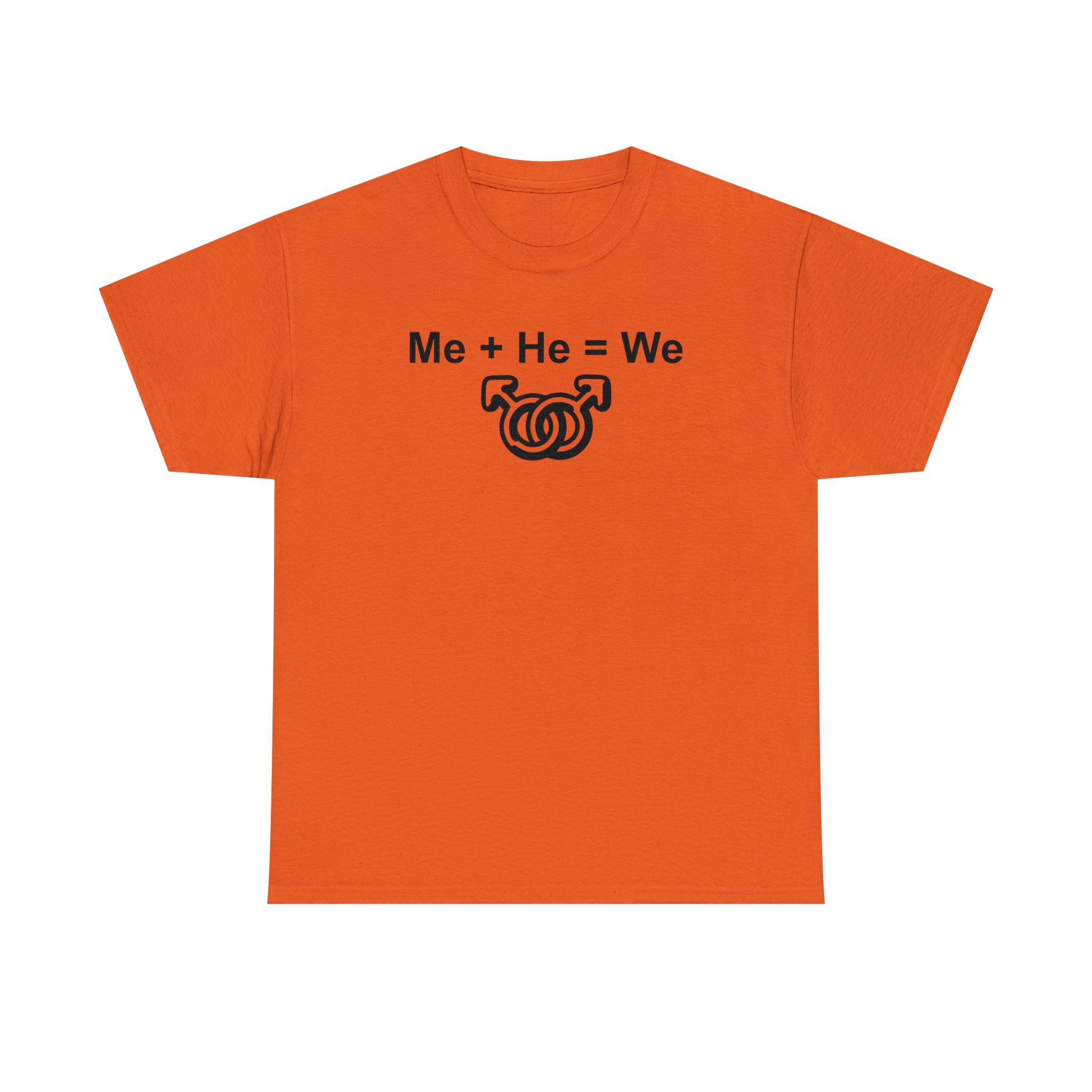 Me + He = We men's same-sex symbols - T-Shirt - Witty Twisters Fashions