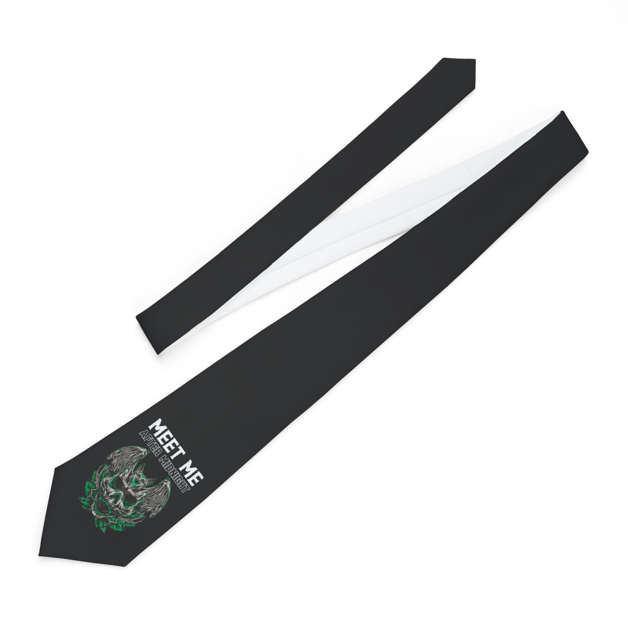 Meet Me After Midnight - Black Necktie - Witty Twisters Fashions