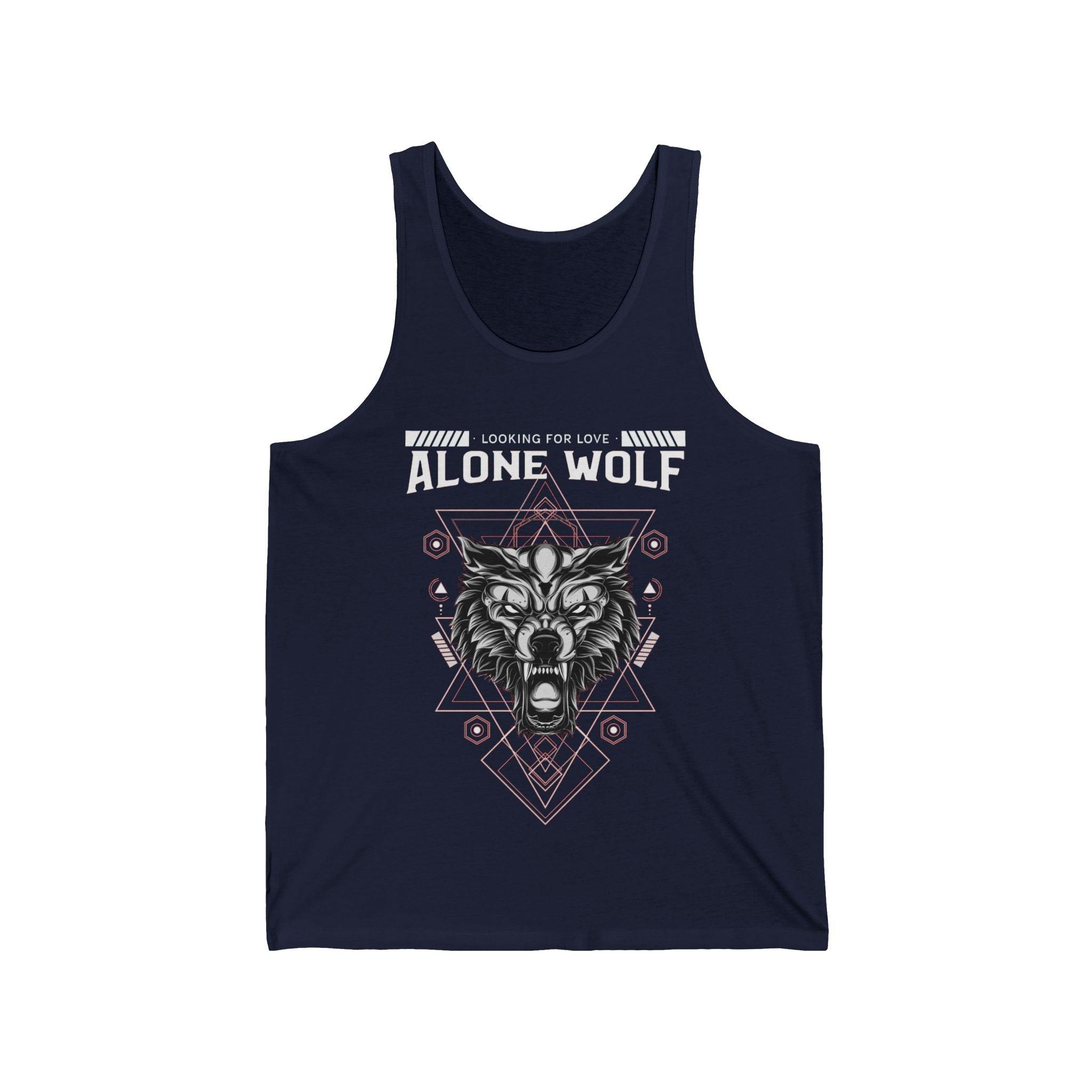 Alone Wolf Looking For Love - Tank Top - Witty Twisters Fashions