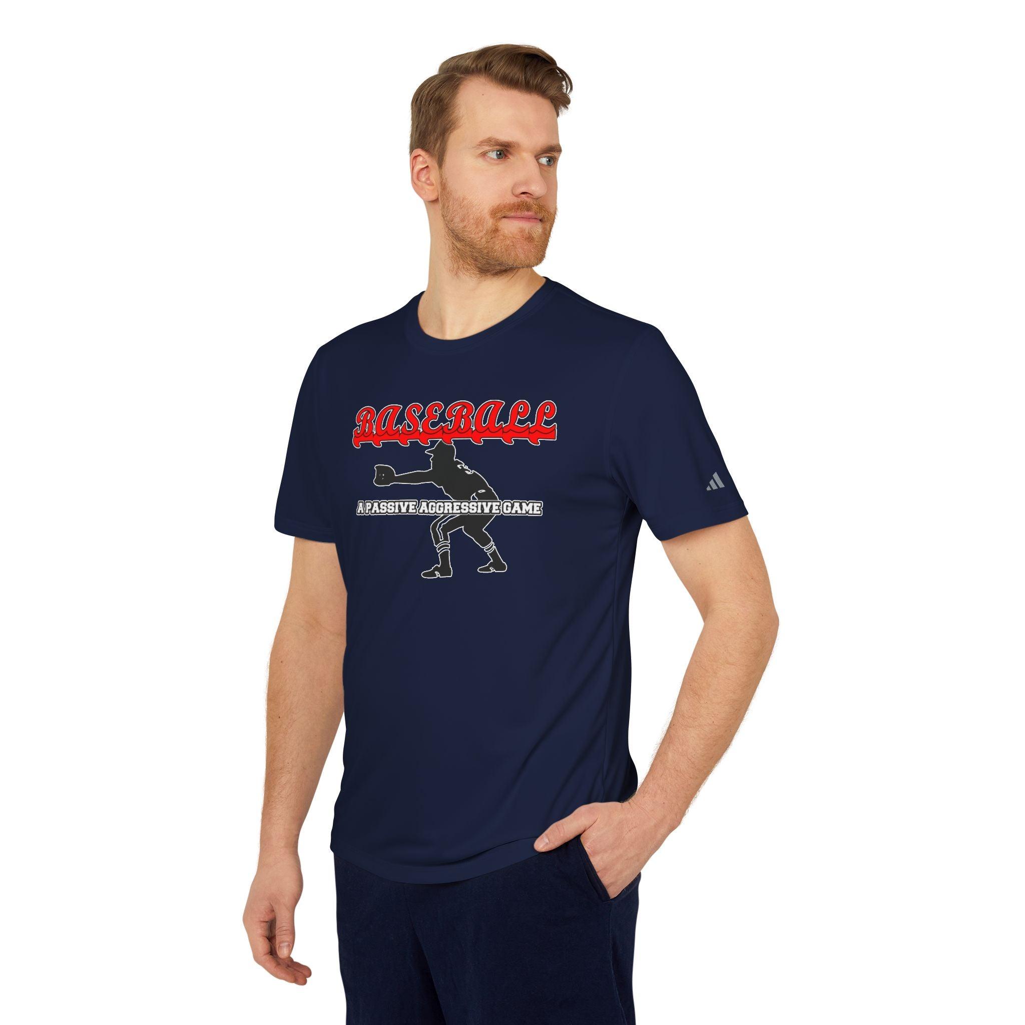 Baseball A passive aggressive game - adidas® Unisex Sport T-shirt