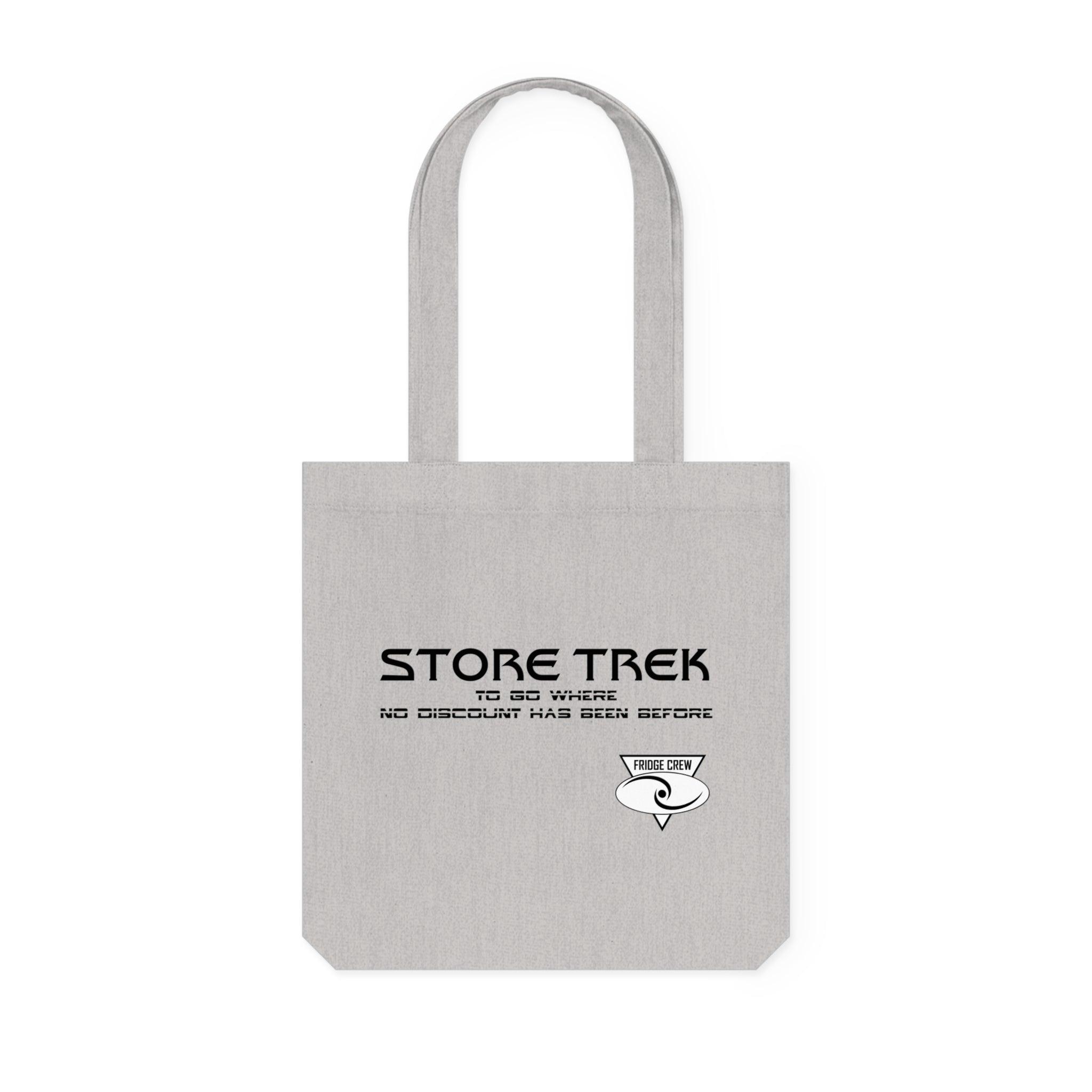 Store Trek To Go Where No Discount Has Been Before Fridge Crew - Woven Tote Bag