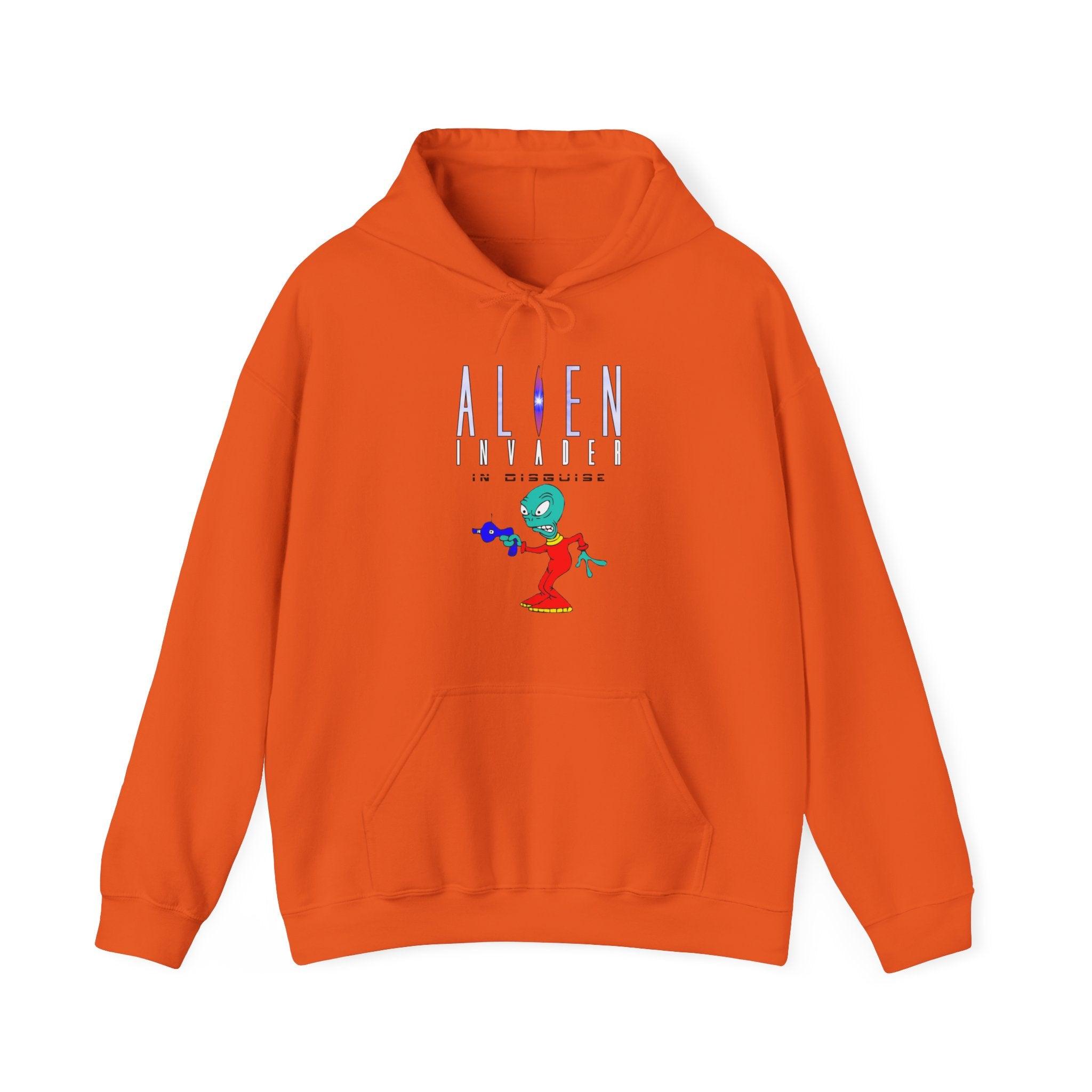 Alien Invader In Disguise - Hoodie - Witty Twisters Fashions