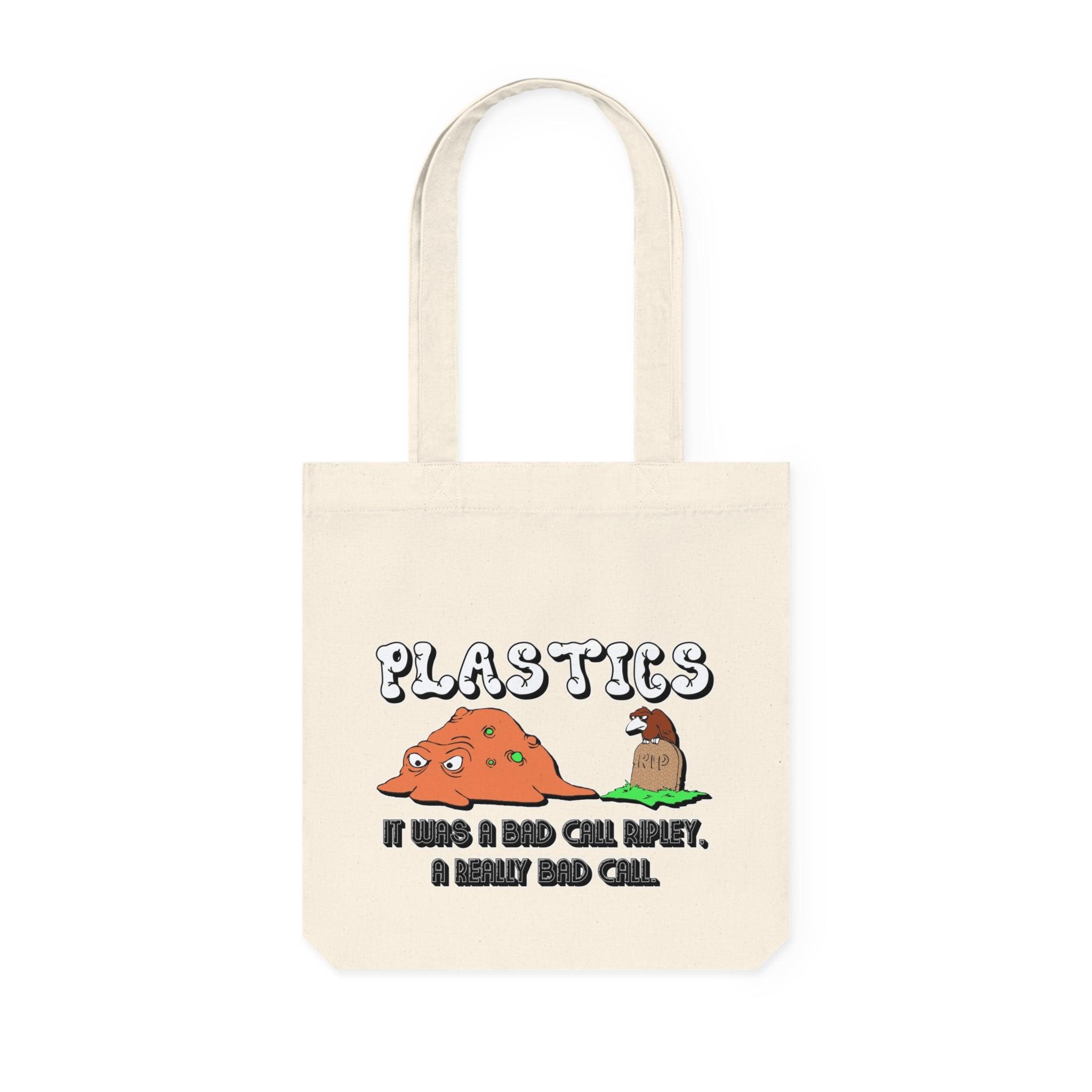 PLASTICS It was a bad call Ripley, a really bad call. - Woven Tote Bag - Witty Twisters Fashions