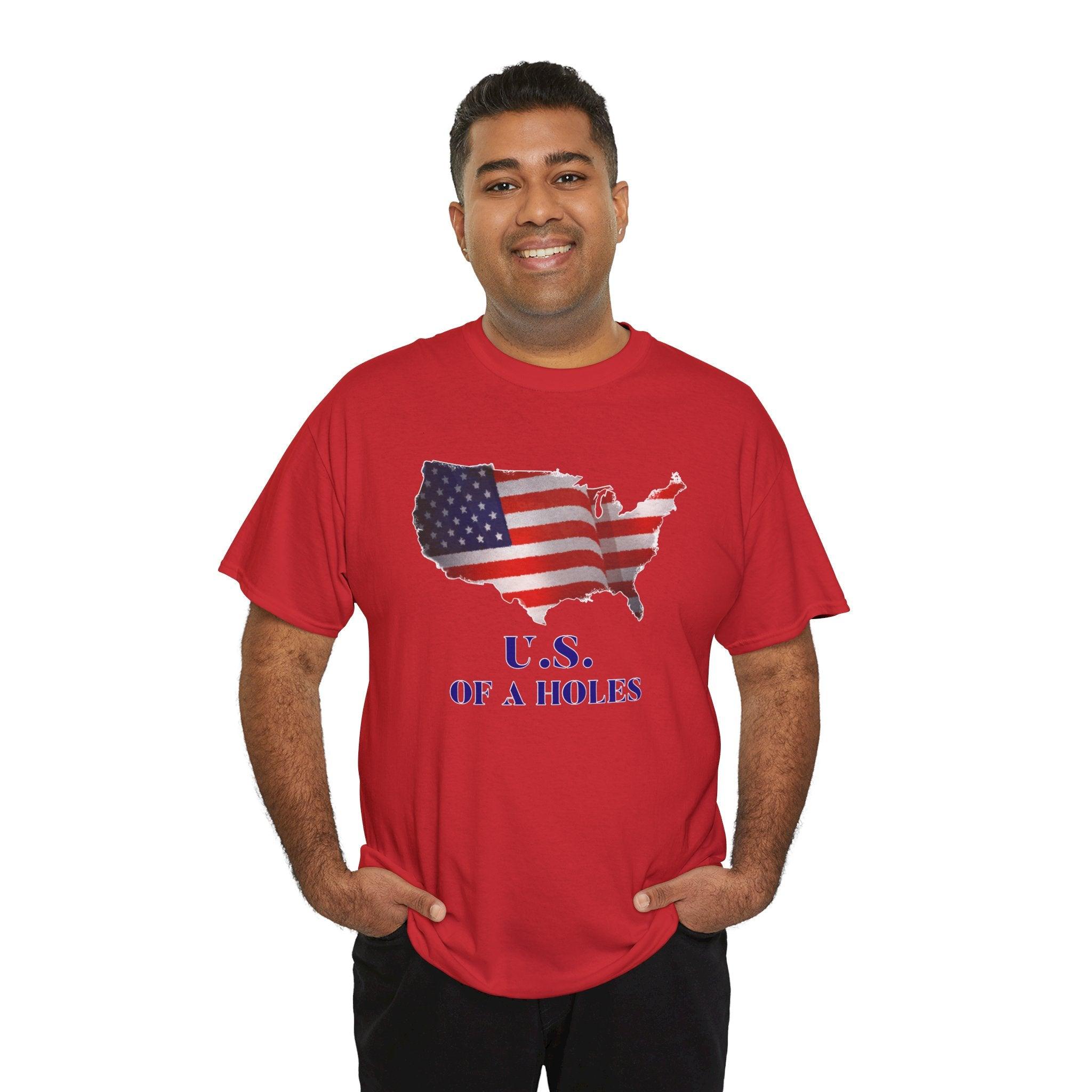 US of A holes - T-Shirt - Witty Twisters Fashions