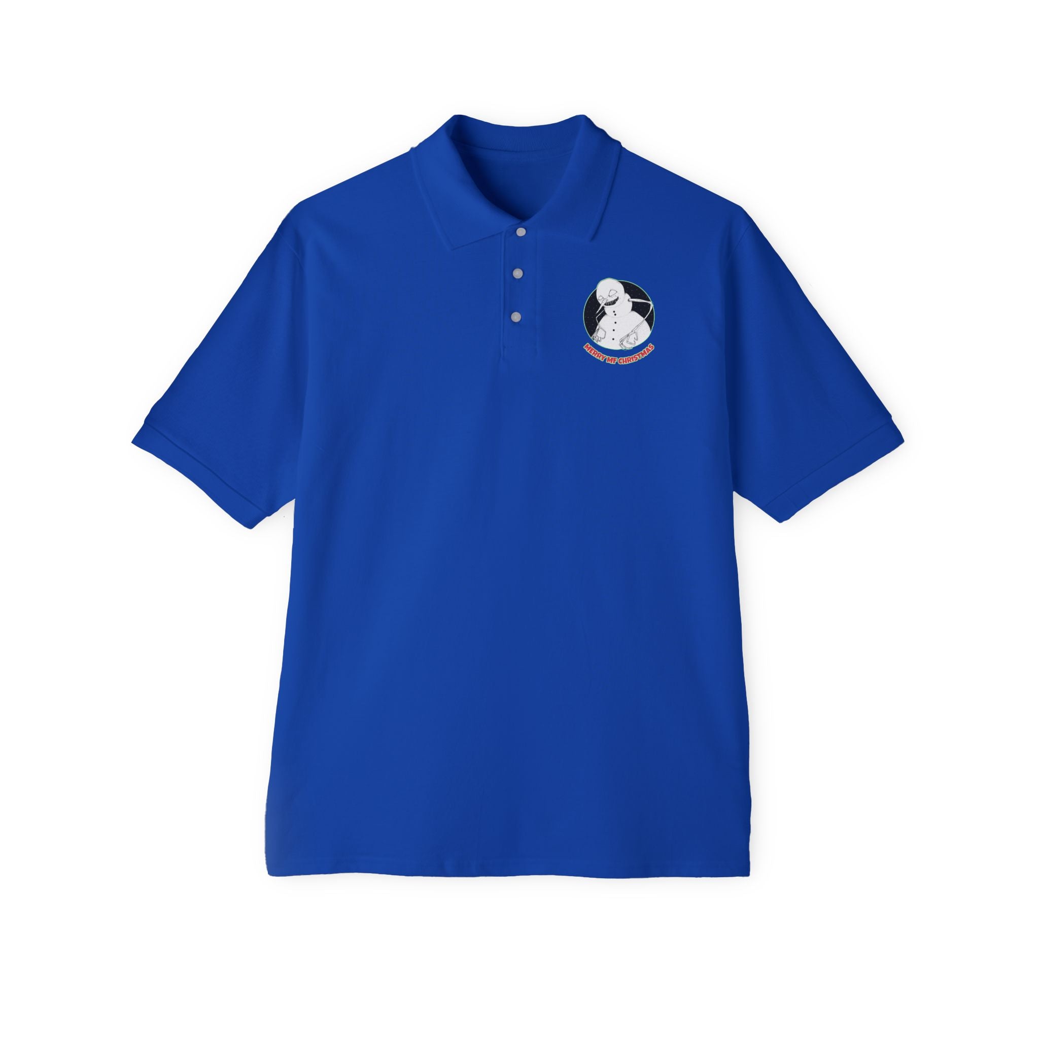 Merry MF Christmas - Men's Piqué Polo Shirt