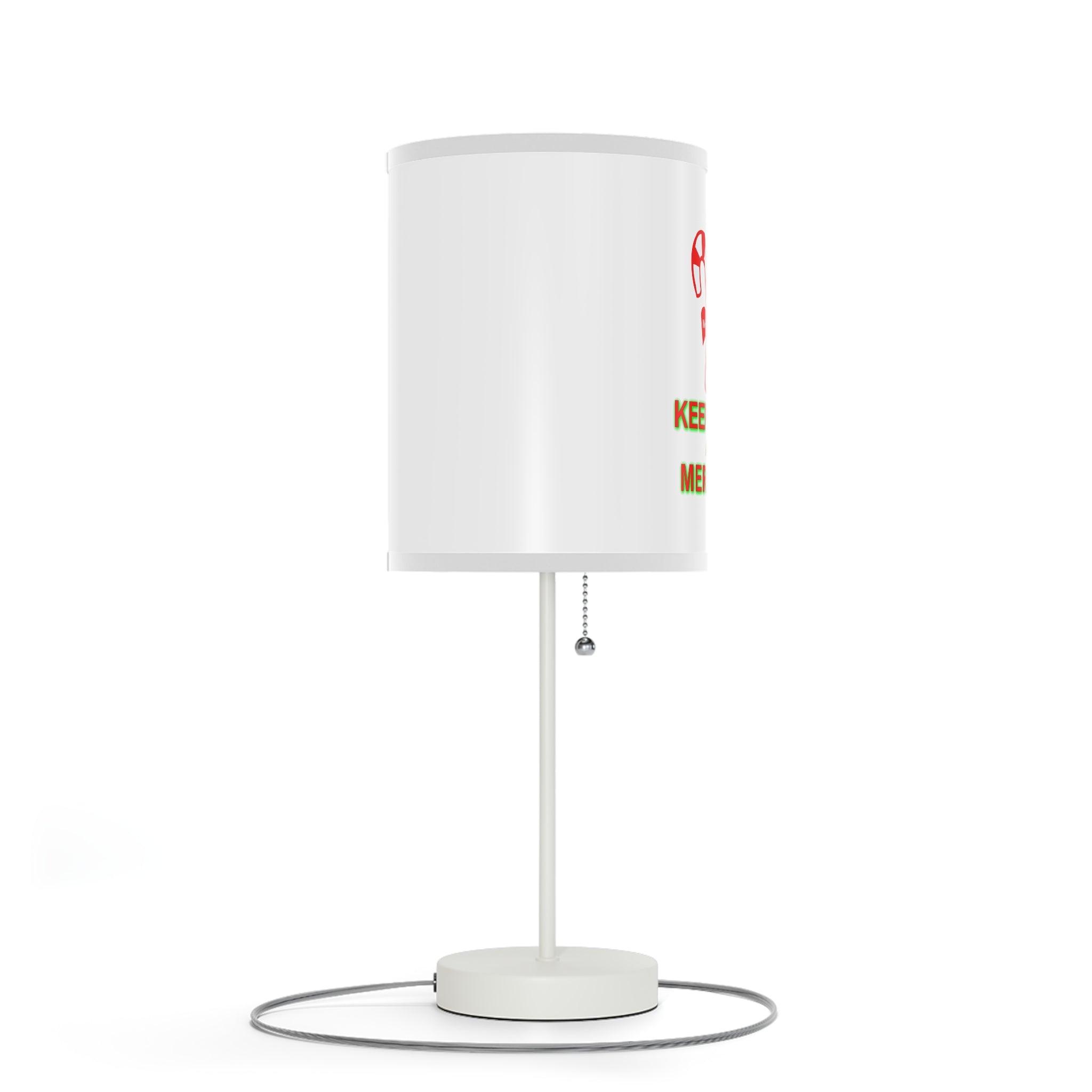 Keep Calm and Merry On - Lamp on a Stand