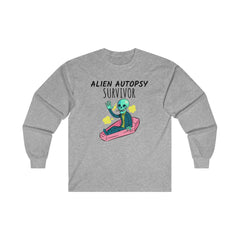 Alien Autopsy Survivor - Long-Sleeve Tee - Witty Twisters Fashions