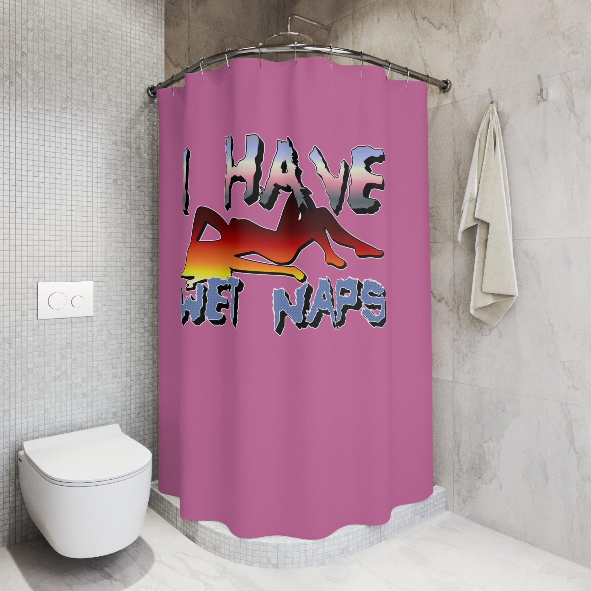 I Have Wet Naps - Shower Curtains - Witty Twisters Fashions