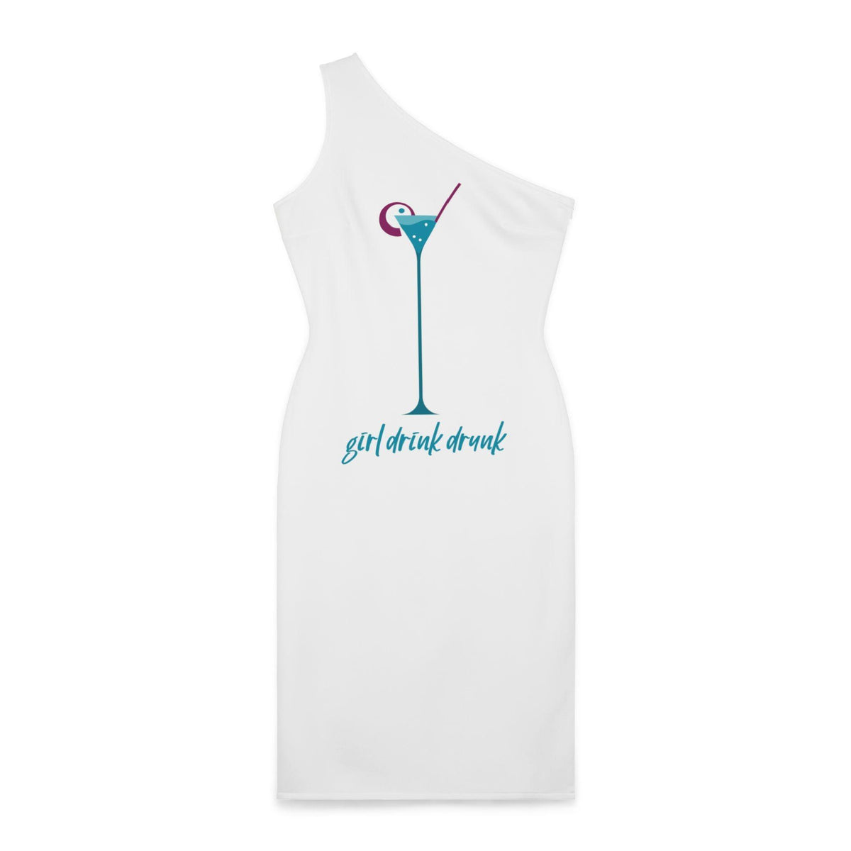 Girl Drink Drunk - Shoulder Dress - Witty Twisters Fashions