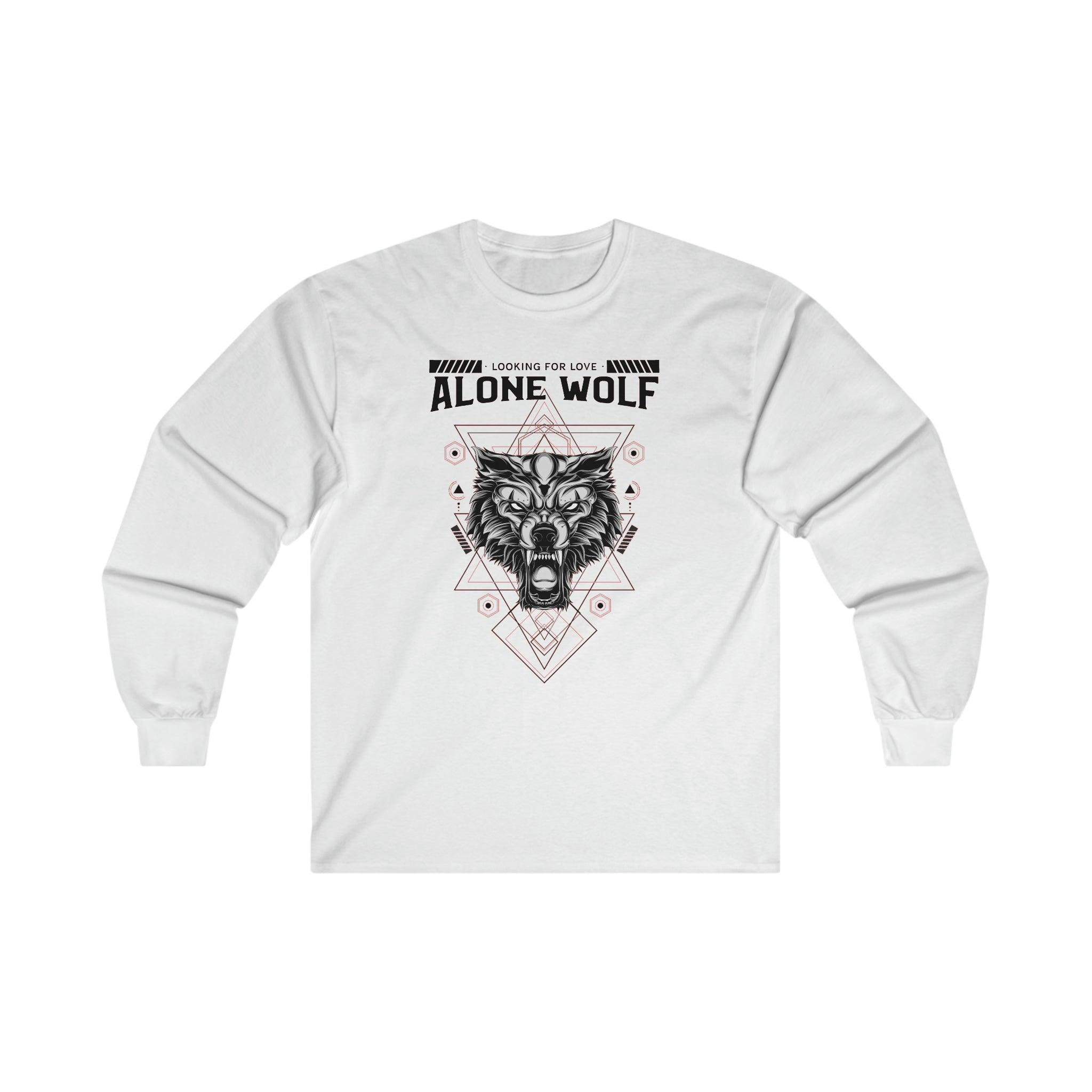 Alone Wolf Looking For Love - Long-Sleeve Tee - Witty Twisters Fashions