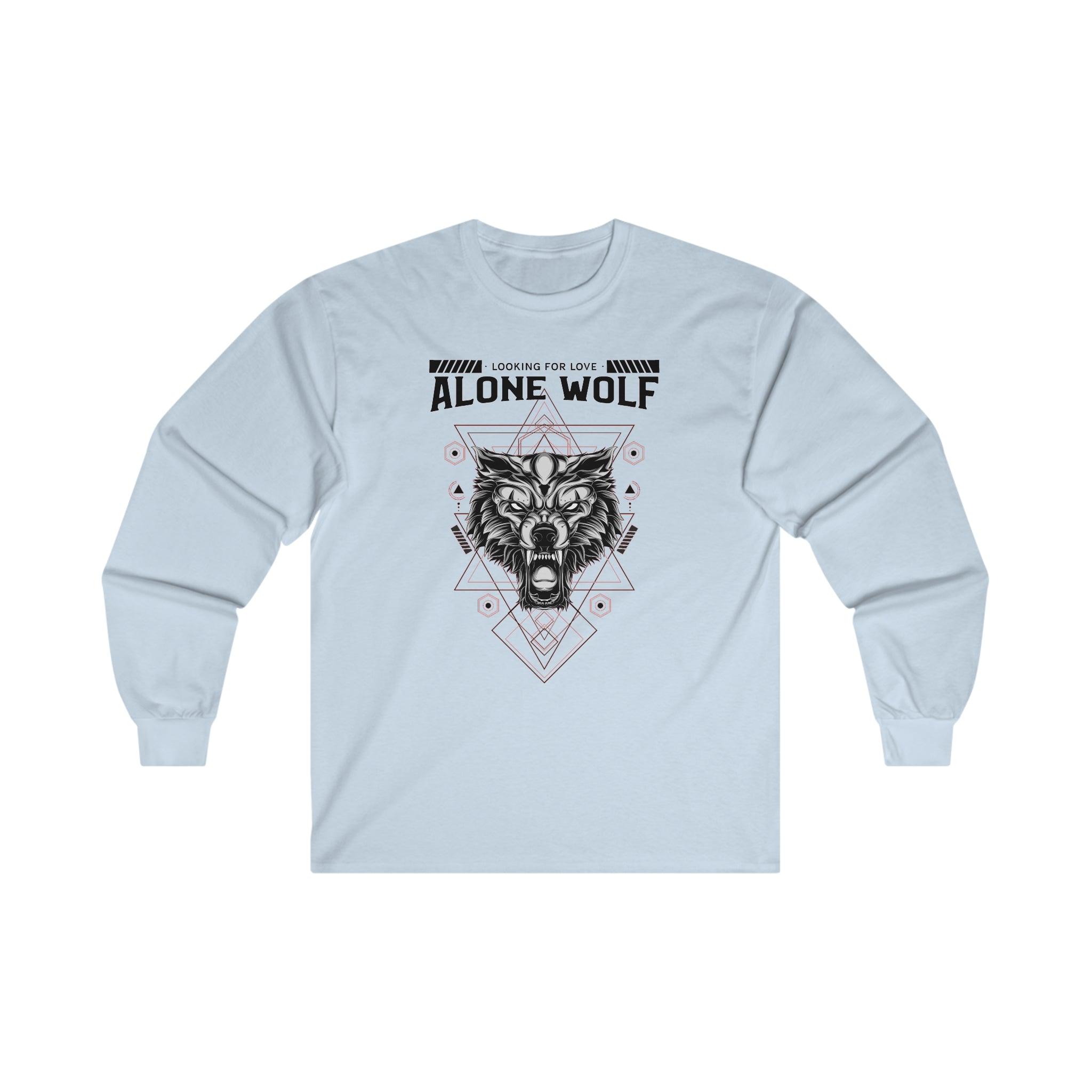 Alone Wolf Looking For Love - Long-Sleeve Tee - Witty Twisters Fashions