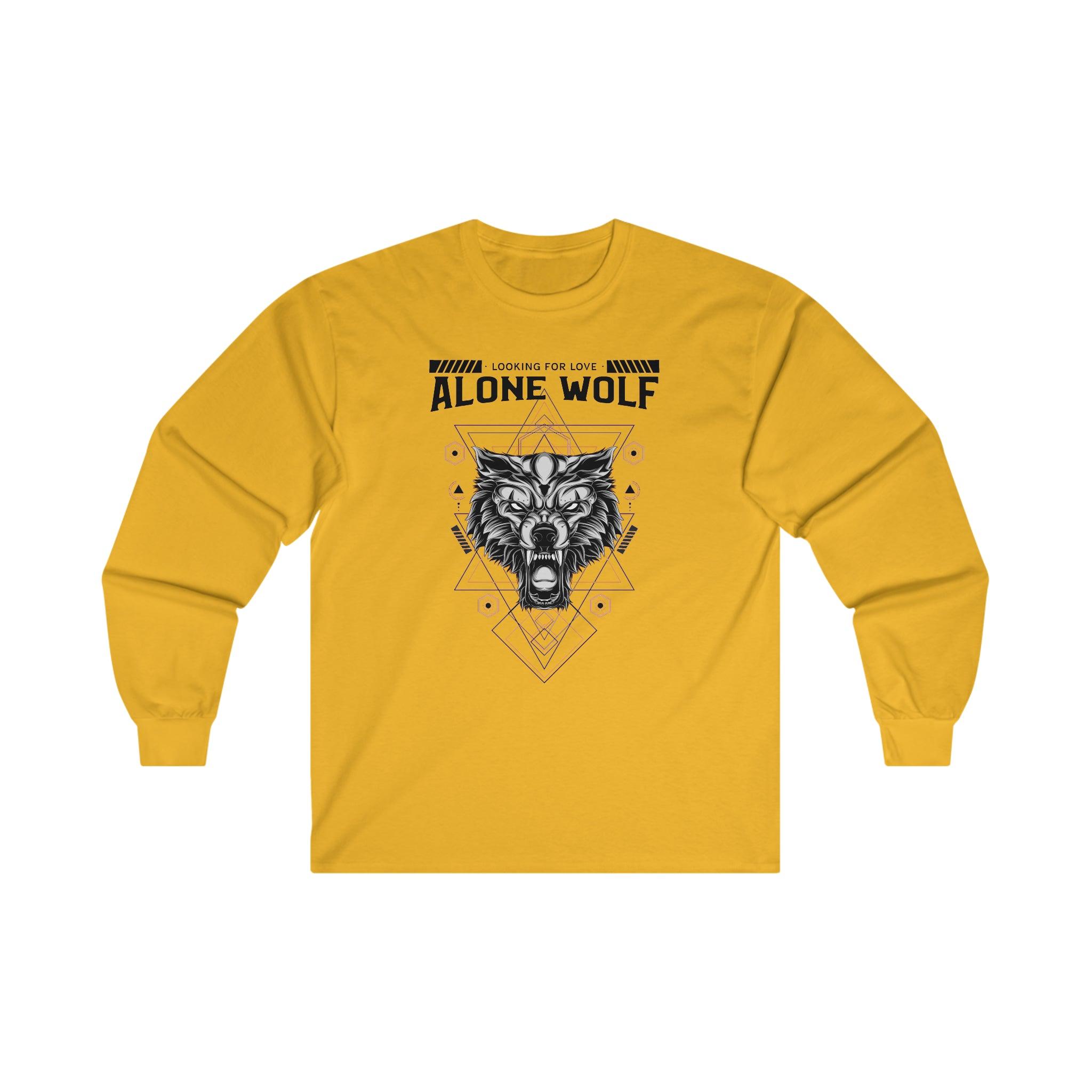 Alone Wolf Looking For Love - Long-Sleeve Tee - Witty Twisters Fashions