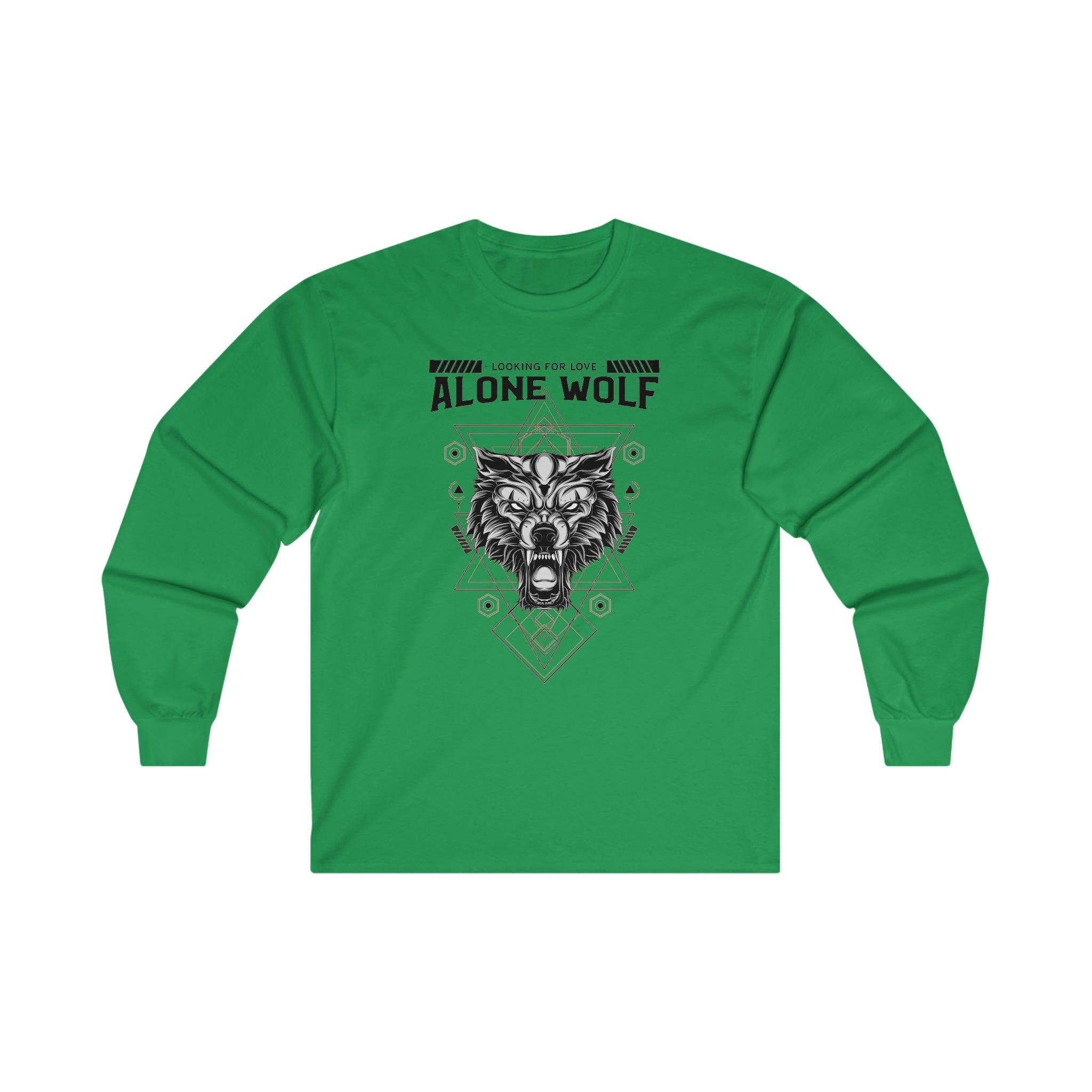 Alone Wolf Looking For Love - Long-Sleeve Tee - Witty Twisters Fashions