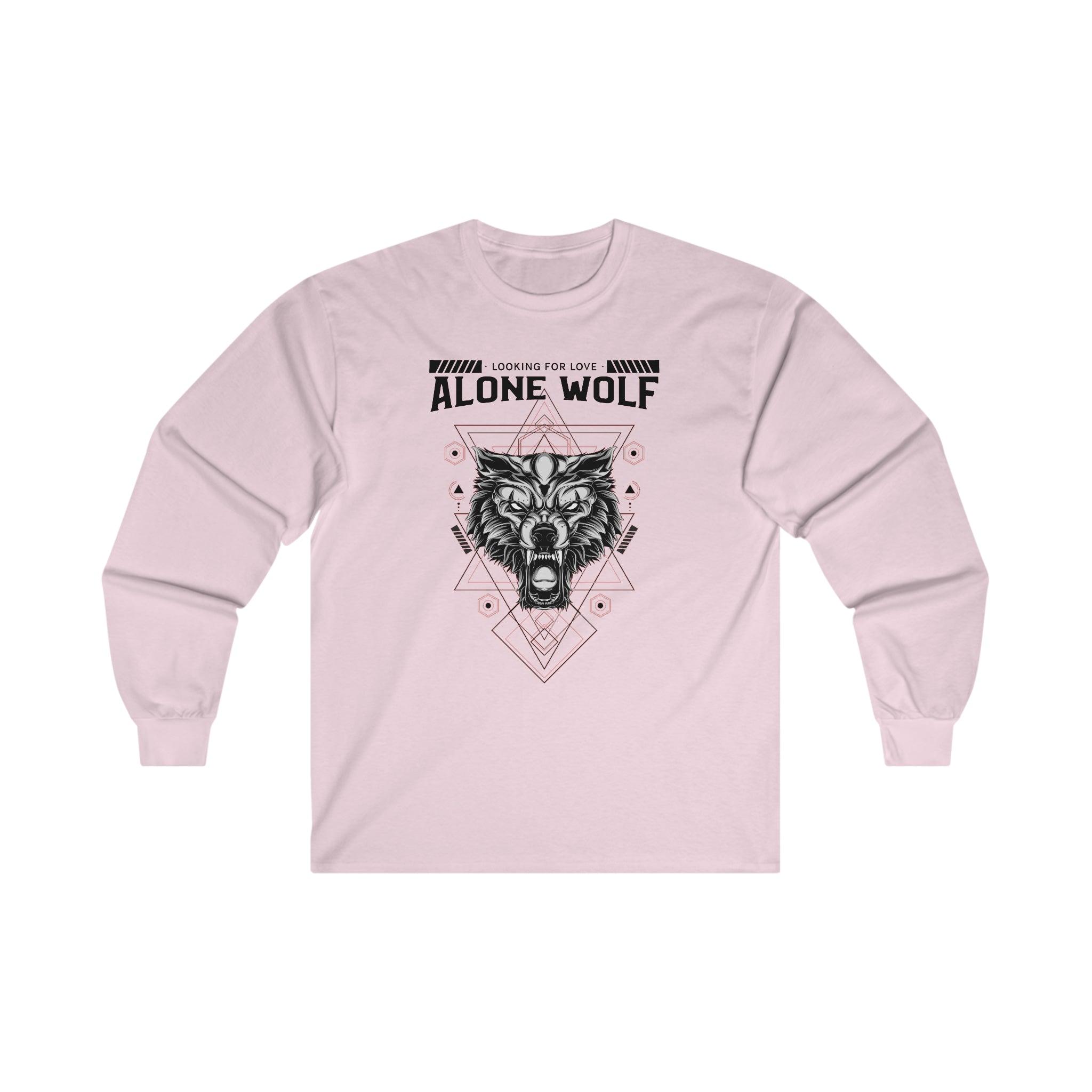 Alone Wolf Looking For Love - Long-Sleeve Tee - Witty Twisters Fashions