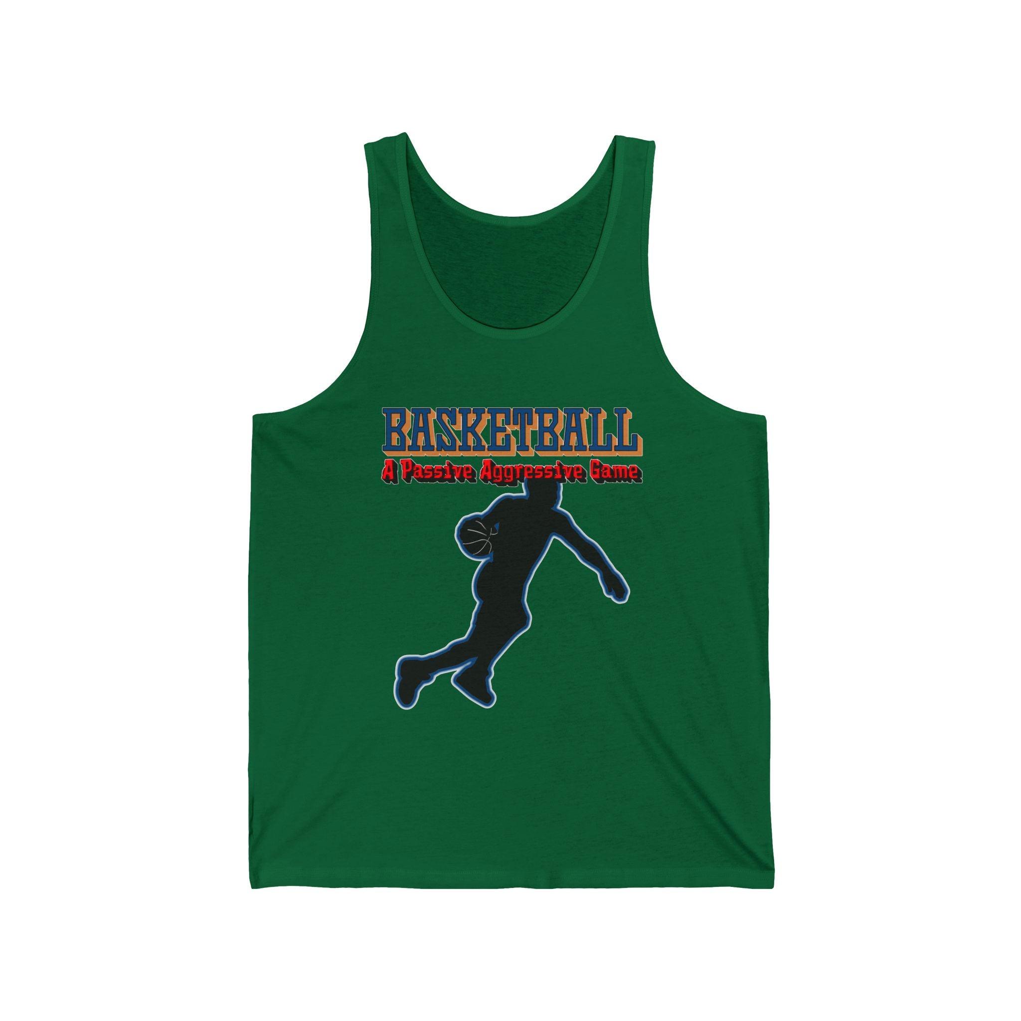 Basketball A Passive Aggressive Game - Tank Top - Witty Twisters Fashions