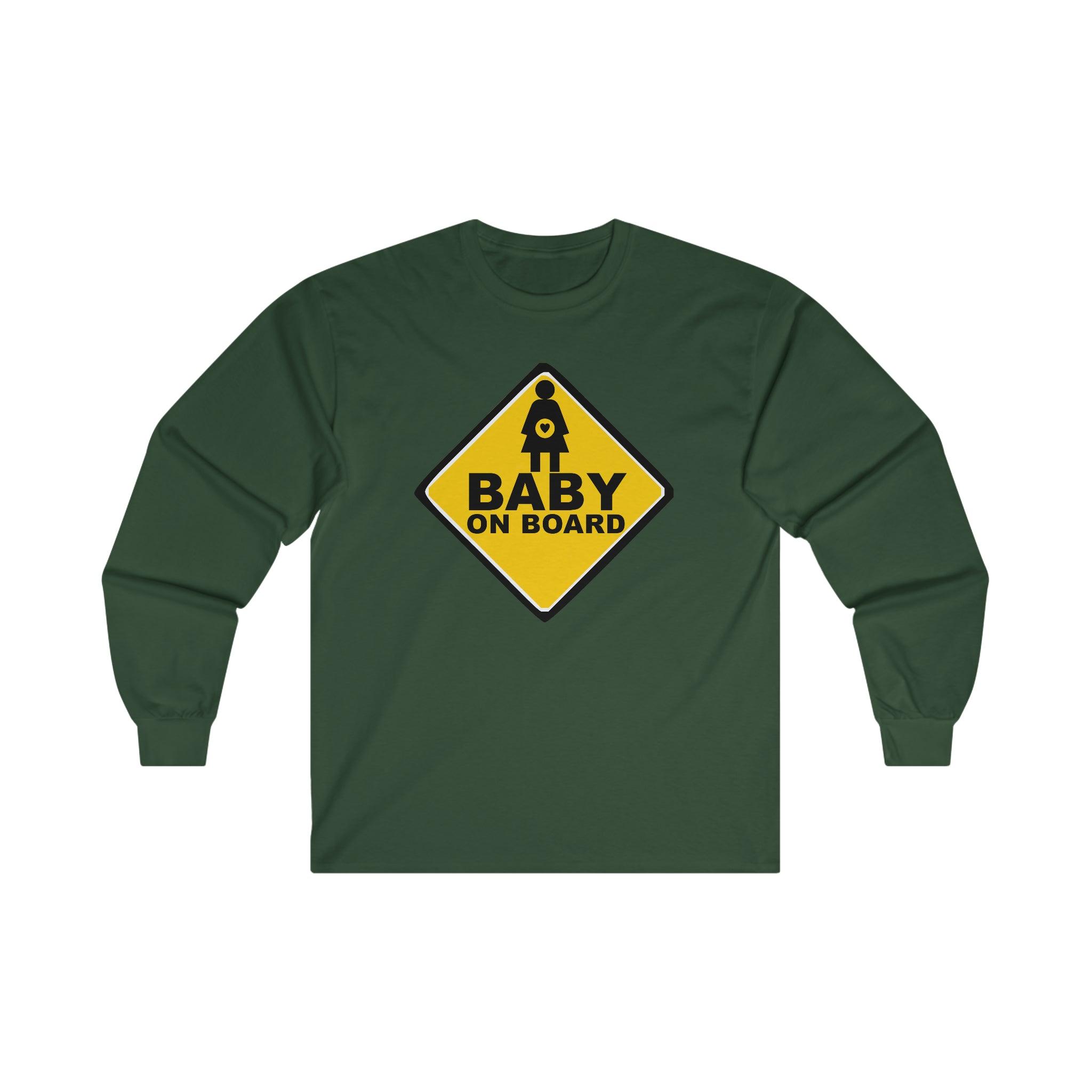 Baby On Board Sign - Long-Sleeve Tee - Witty Twisters Fashions